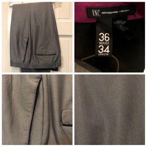 Inc gray dress pants 36x34